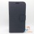    LG G7 - Cloth Leather Book Style Wallet Case with Strap